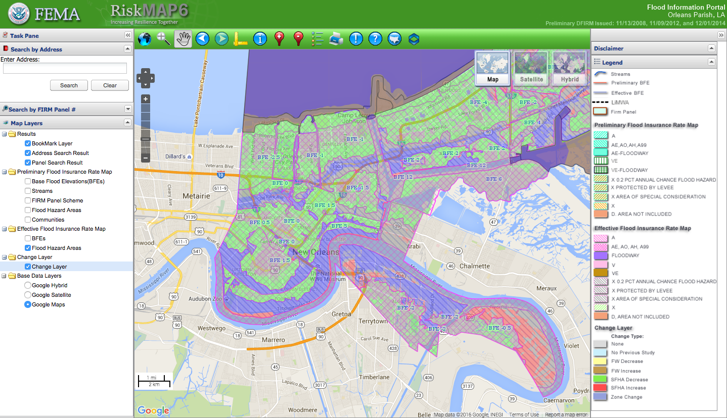 new orleans flood zone map New Orleans Flood Insurance Costs And Requirements Michael new orleans flood zone map
